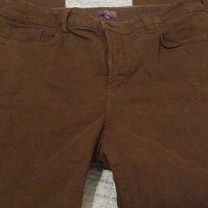 NYDJ Chocolate Straight Leg Jeans